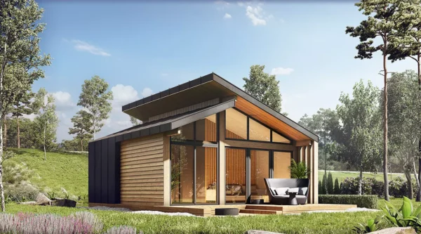 1-izbový nízkoenergetický drevodom NATURA 3