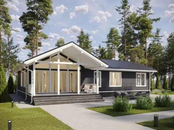 4-izbový nízkoenergetický drevodom NATURA 31
