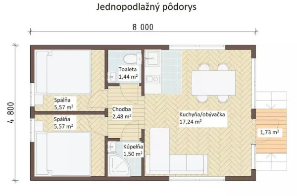 Nízkoenergetický drevodom NATURA 1